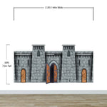 Medieval Castle Wallpaper / Peel and Stick Wall Mural. #6620