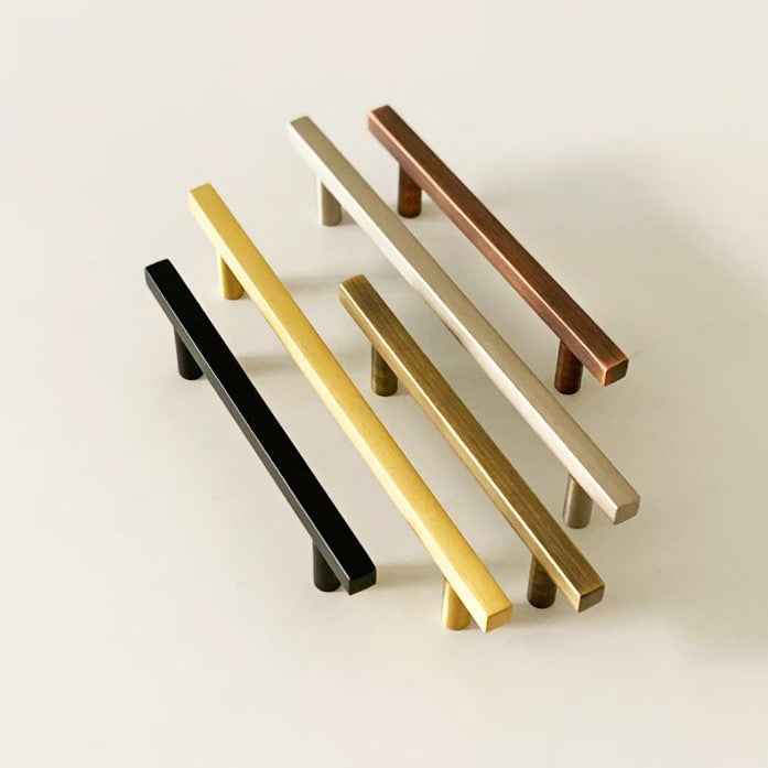 Julian Solid Brass Drawer Pull - 3.75 Inch Centers