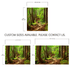 Green Forest Woodland Wall Mural – Nature's Embrace Peel and Stick Wallpaper #6647