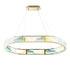 Boeseman's Colorful Chandelier // 1 Tier, Squoval