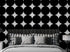 Modern Geometric Black Circle Wallpaper Mural. #6675
