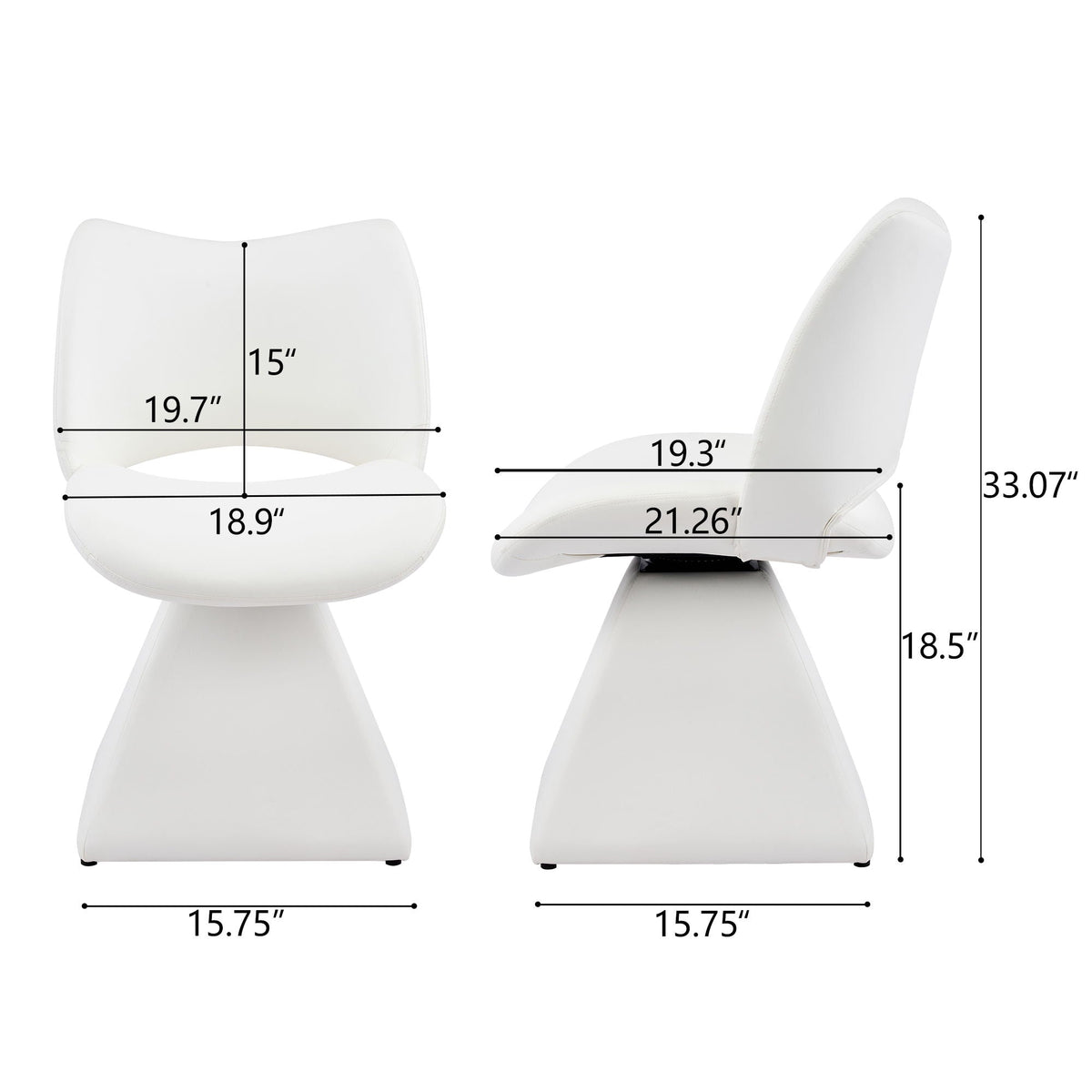 Modern Swivel Dining Chair With High Back