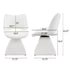 Modern Swivel Dining Chair With High Back