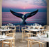 Whale Tail Wall Mural. Ocean Wallpaper. #6688