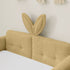 Cute Rabbit Ear Upholstered Platform Bed Frame With Safety Rail