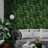 Green Leaves Pattern Wallpaper Mural. Botanical Wall Mural. #6744