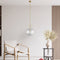 Atlas 1 LED Light Pendant // Crystal and Gold