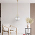 Atlas 1 LED Light Pendant // Crystal and Gold