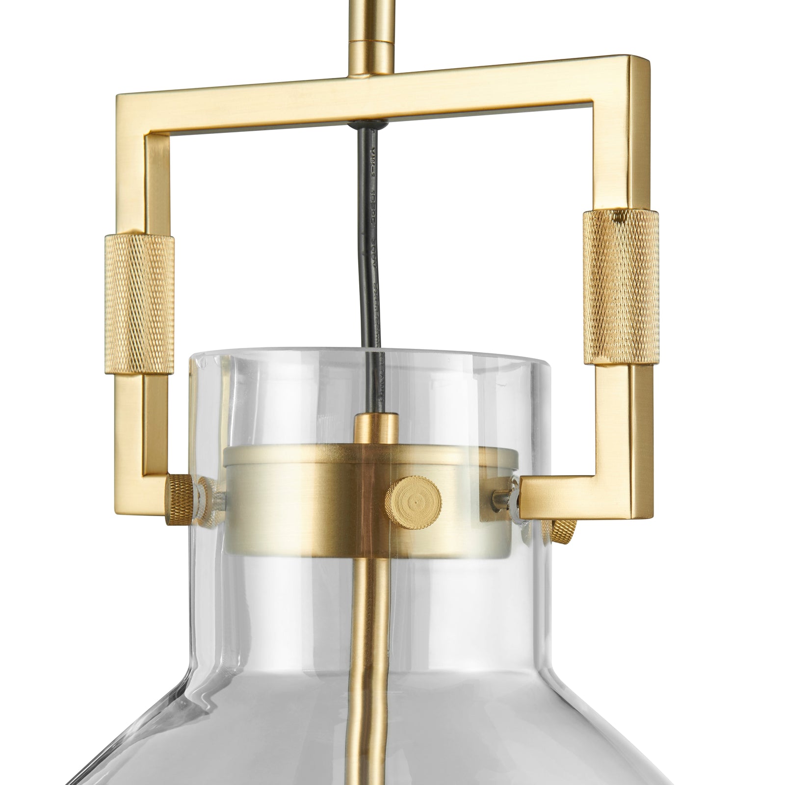 Cronus Crystal LED 1 Light Pendant // Gold