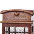 Christmas Lighted Water Spinning Phone Booth With Santa On Phone, 3*AA Batteries Required - White / Red