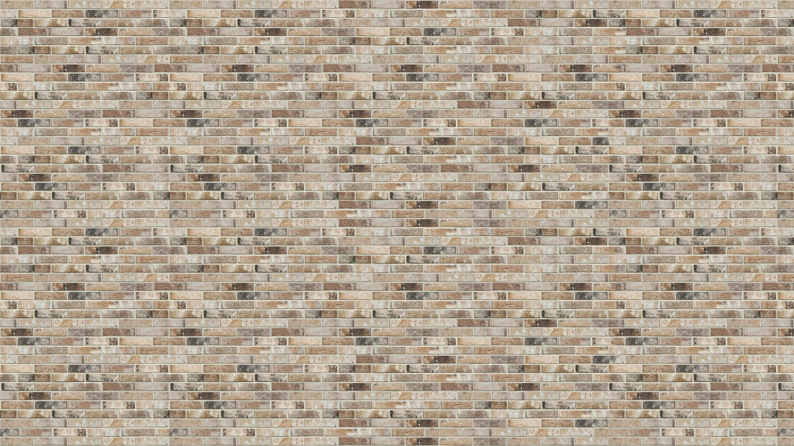 Brick Pattern Wallpaper Mural. Light Tan and Brown Color. #6801