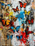 Butterflies Graffiti Style Wallpaper Mural. #6828