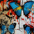 Butterflies Graffiti Style Wallpaper Mural. #6828