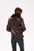Genuine Mink Fur Embossed Leather Jacket