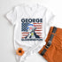 George Sloshington 4th of July Unisex V-Neck Shirt – Washington Drinking Party Tee