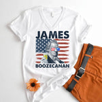 James Boozecanan 4th of July Unisex Crew Neck Shirt – Funny Presidential Drinking Tee
