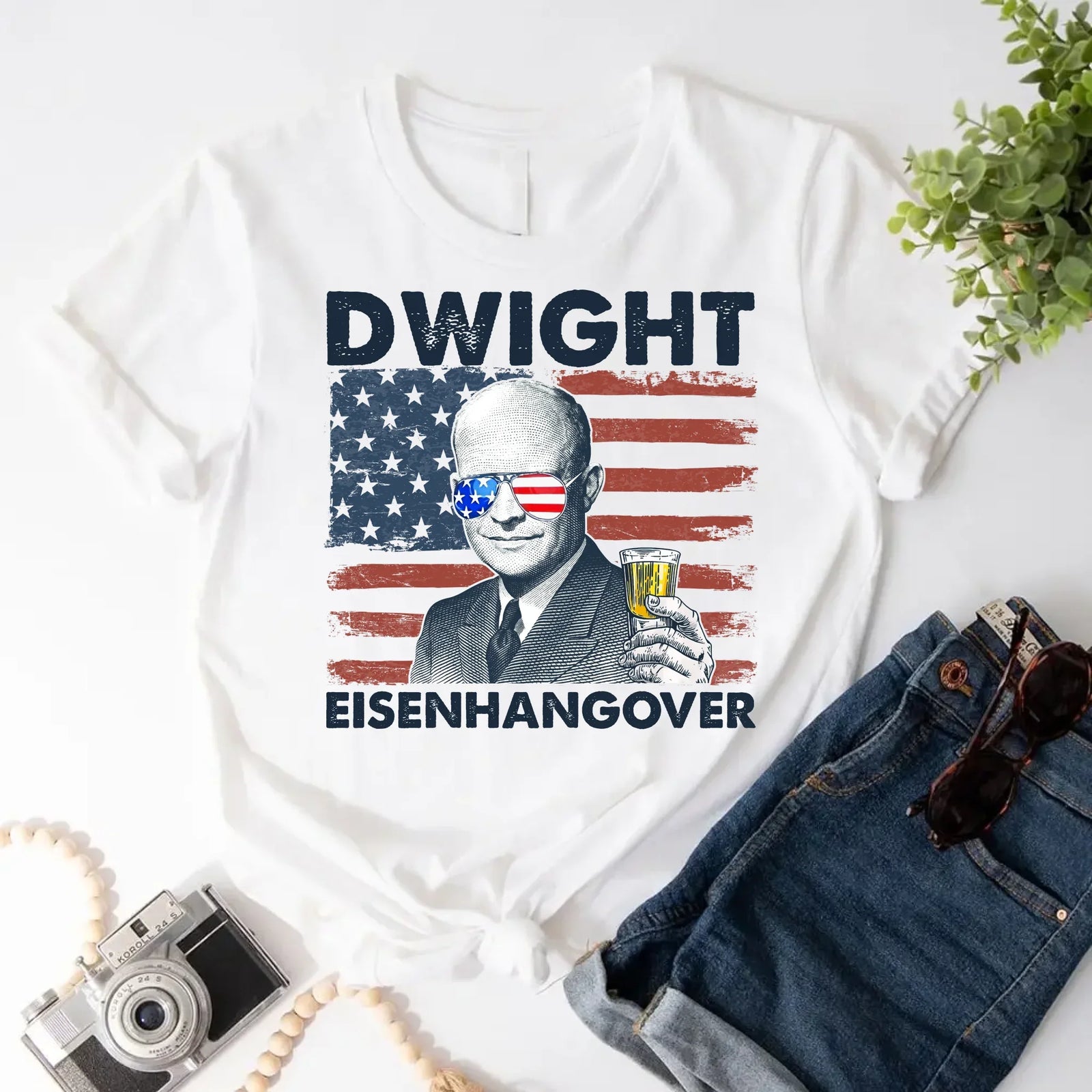Eisenhangover 4th of July Shirt – Funny Dwight Eisenhower Boozy Tee