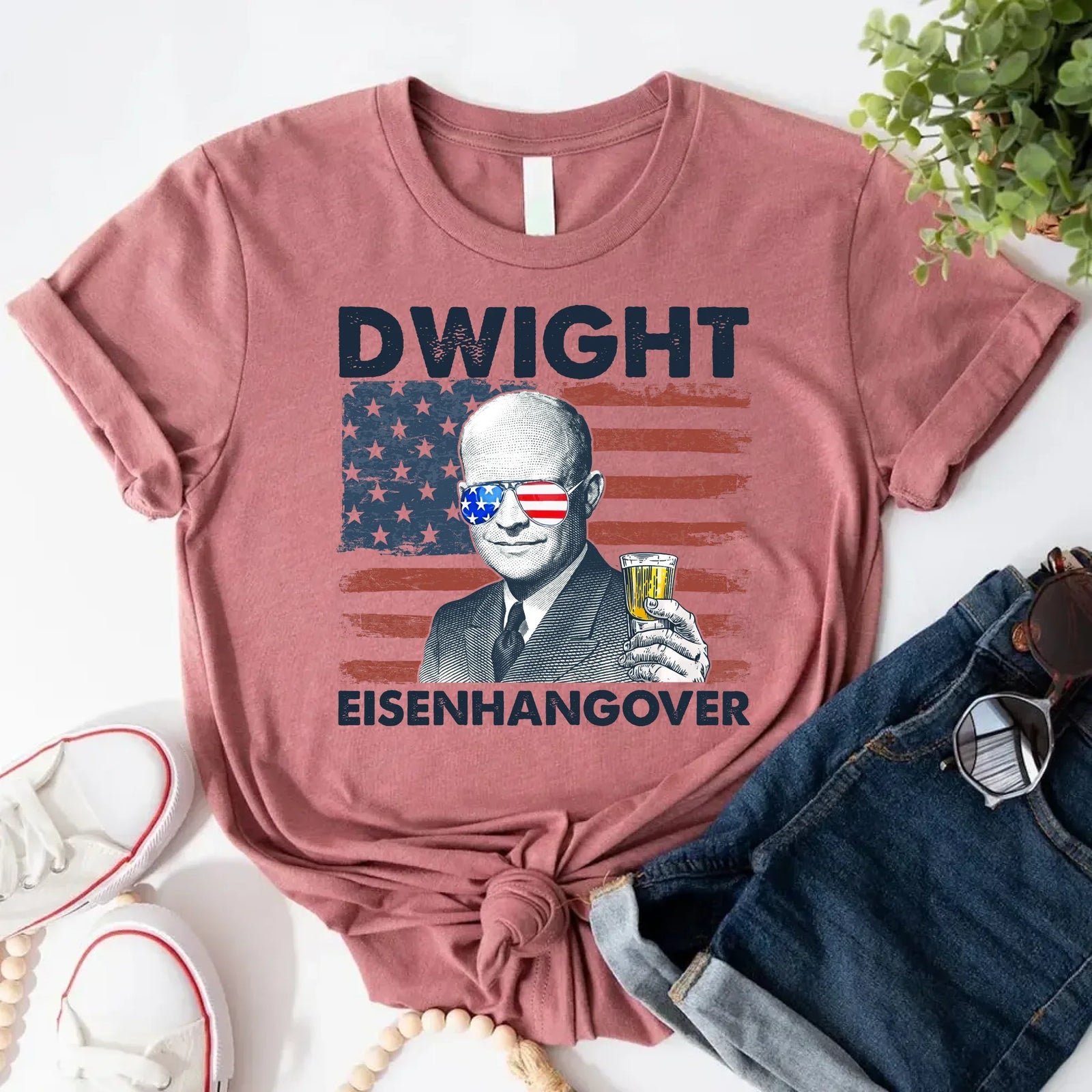 Eisenhangover 4th of July Shirt – Funny Dwight Eisenhower Boozy Tee