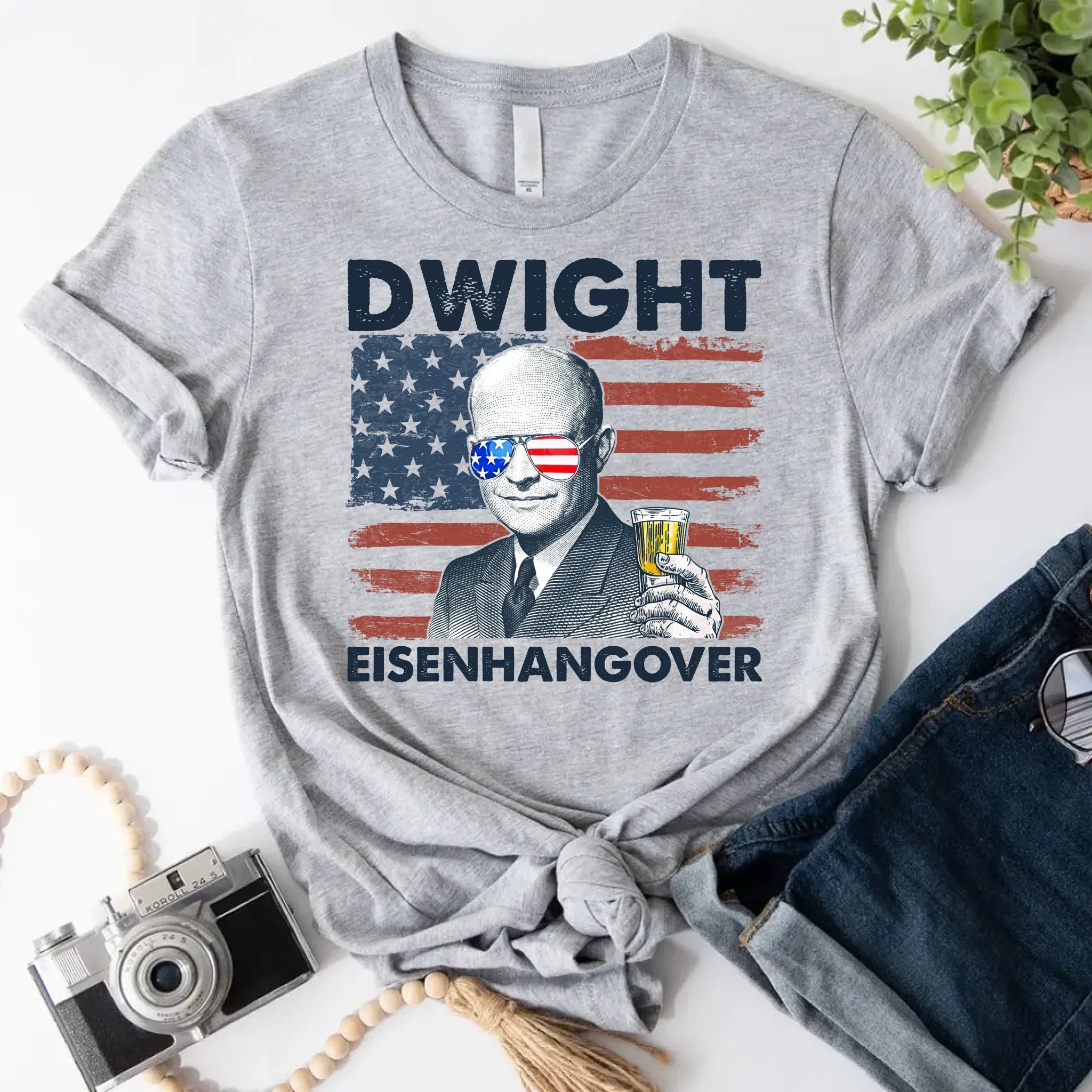 Eisenhangover 4th of July Shirt – Funny Dwight Eisenhower Boozy Tee