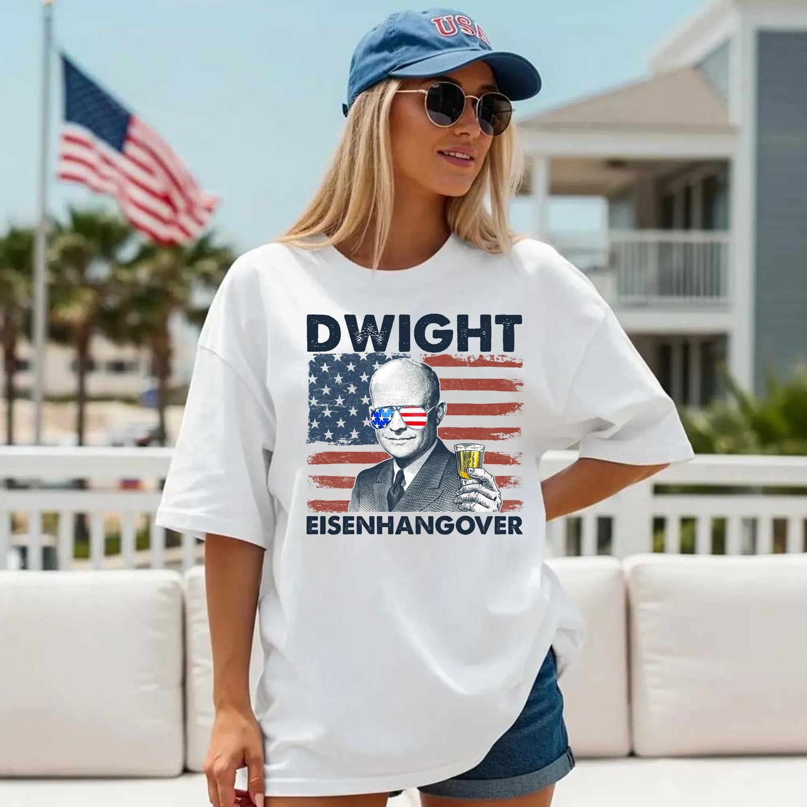Eisenhangover 4th of July Shirt – Funny Dwight Eisenhower Boozy Tee