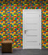 Colorful Lego Blocks Pattern Wallaper Mural. #6856