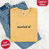 Married AF Comfort Colors T-Shirt, Just Married Couple Tee