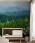 Green Forest Wallpaper Mural. Scenic Landscape Wall Mural. #6894