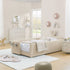 Cute Rabbit Ear Upholstered Platform Bed Frame With Safety Rail