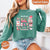 Comfort Colors Long Sleeve Ho Ho Ho Tis The Season Christmas Shirt