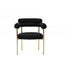 Upholstered Accent Dining Chairs With Armrests (Set of 2)