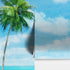 Tropical Palm Tree Wall Mural – Beach Shore Painting. #6911