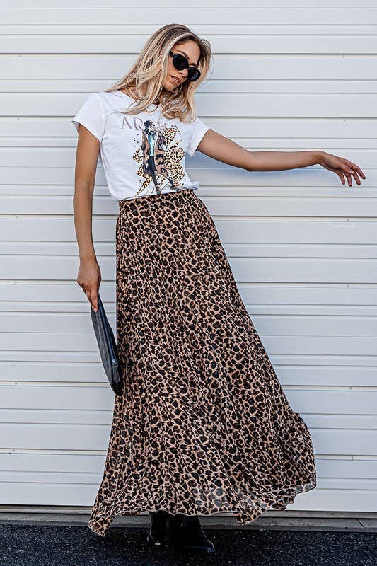 Fierce Flow Leopard Skirt