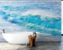 Turquoise Ocean Wave Wallpaper. Surf Ocean Wave Wall Mural. #6924
