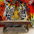 Glamour Chic Colorful Jungle Tiger Wall Mural. #6926