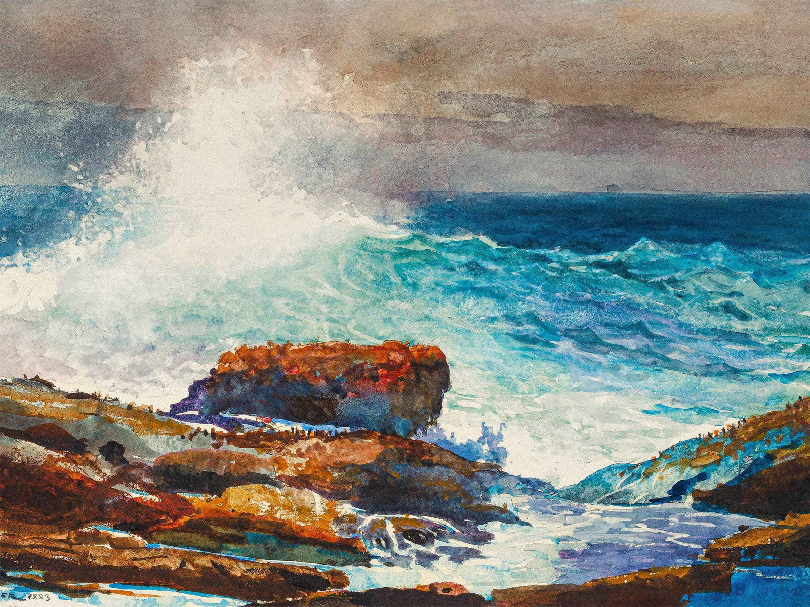 Incoming Tide by Winslow Homer Wall Mural. #6946