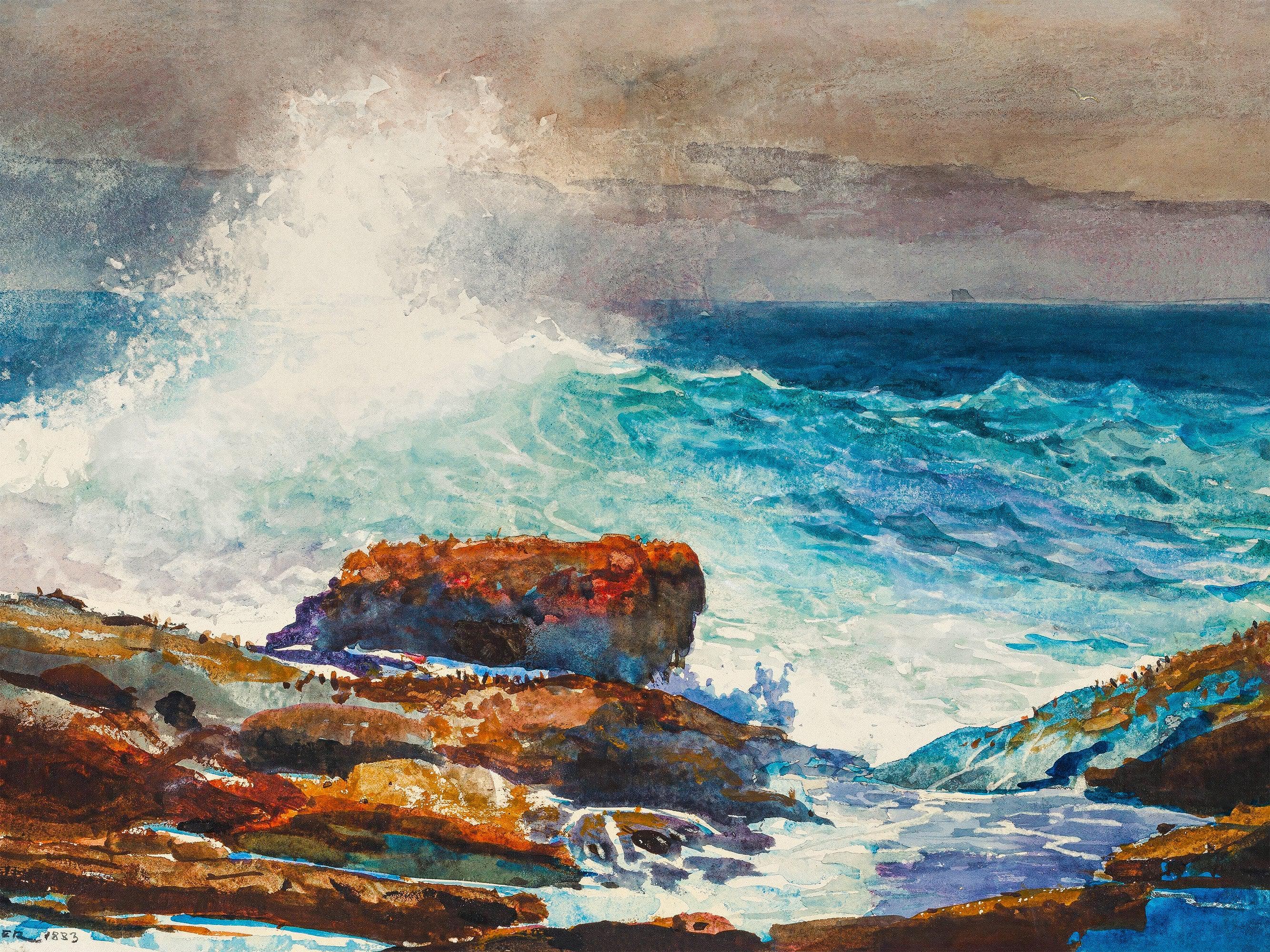 Incoming Tide by Winslow Homer Wall Mural. #6946