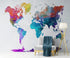 World Map Watercolor Wallpaper – Color Splash Wall Mural. #6947