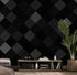 Modern Black and White Polka Dot Peel and Stick Wall Mural. #6964