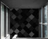 Modern Black and White Polka Dot Peel and Stick Wall Mural. #6964