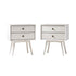 Mid-Century Solid Wood Nightstand Collection (1 or 2 Drawer)