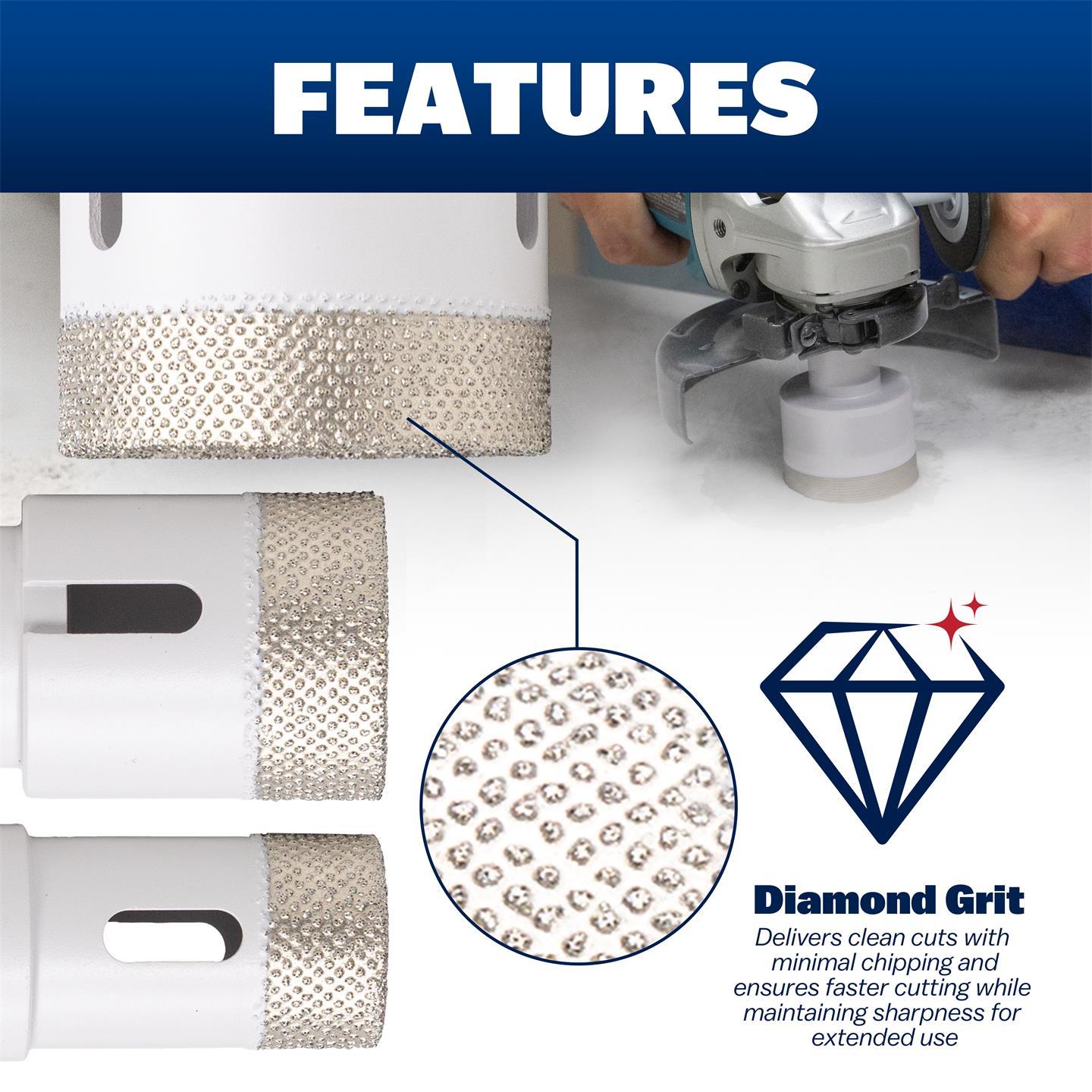 Arranged Diamond Tools Plumbing Kit - Hole Saw Bits