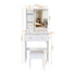 Modern Small Vanity Desk With 3 LED Lighting Modes, 3 Drawers