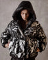 Marble Jacquard Down Fill Coat