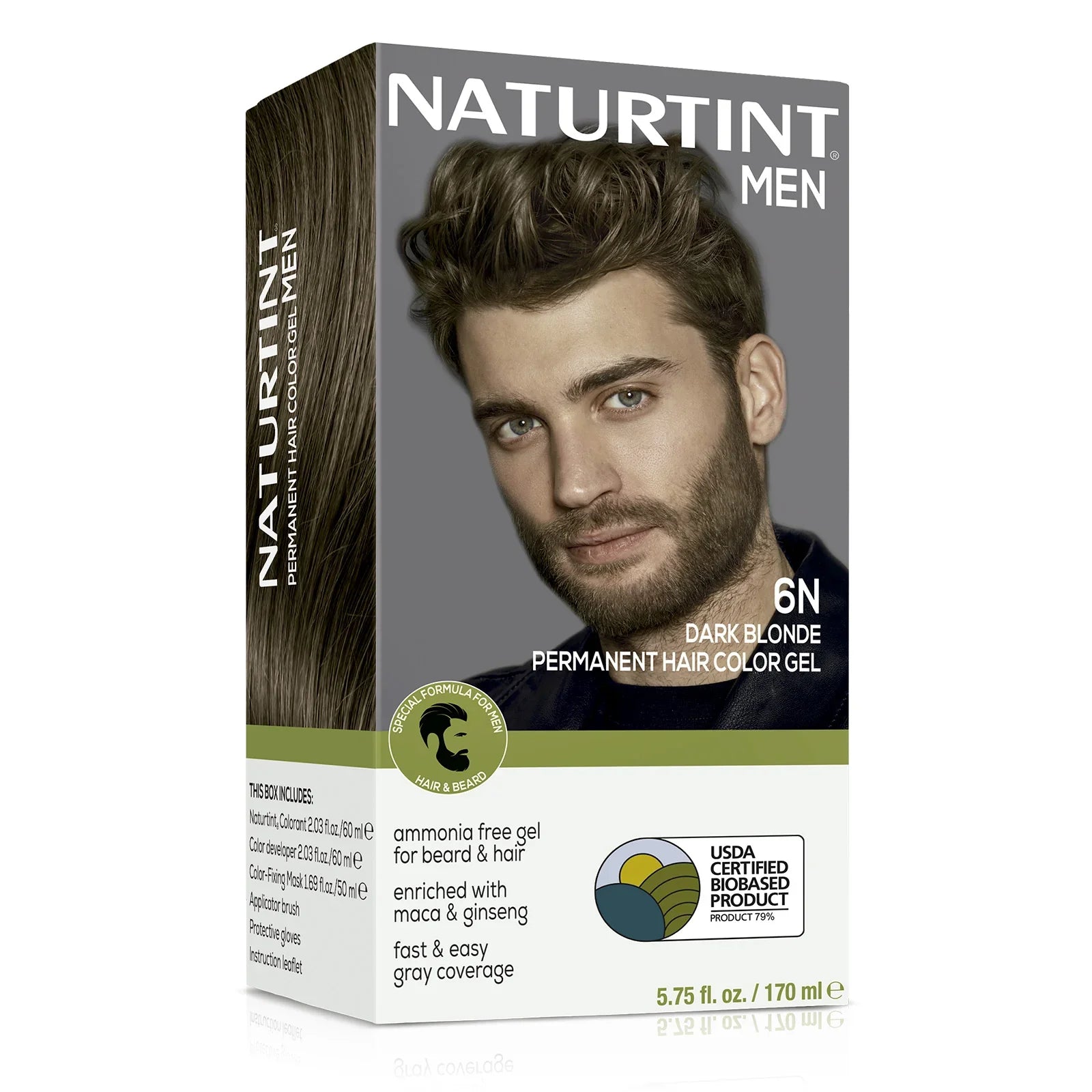 Naturtint Men Hair Color 6N Dark Blonde, 5.75 fl oz - Gray Coverage Solution