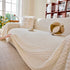Thick Plush Non-Slip Sofa Throw Cover, Warm Soft Faux Fur Couch Protector for Winter