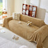 Thick Plush Non-Slip Sofa Throw Cover, Warm Soft Faux Fur Couch Protector for Winter