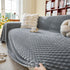 Thick Plush Non-Slip Sofa Throw Cover, Warm Soft Faux Fur Couch Protector for Winter