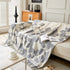 Chenille Floral Soft Thick Reversible Blanket Covers for Couch, Couch Protector Blanket Cover Sofa