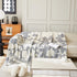 Chenille Floral Soft Thick Reversible Blanket Covers for Couch, Couch Protector Blanket Cover Sofa
