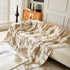 Chenille Floral Soft Thick Reversible Blanket Covers for Couch, Couch Protector Blanket Cover Sofa